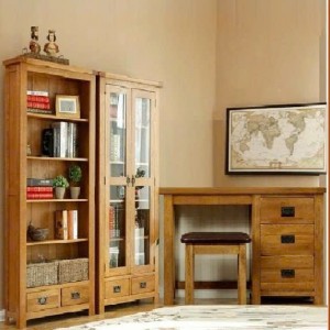 Home Office 01 : Trọn Bộ Phòng Làm Việc Gỗ Sồi - 4 Món